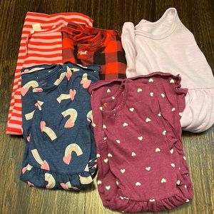 Bundle of 4 girls cat and jack dresses plus 1 bonus dress